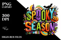 Halloween Spooky Watercolor Clipart PNG Product Image 1