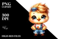 Energetic Baby Chicken PNG Product Image 2