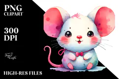 Cute Baby Mouse Illustration, Transparent PNG Product Image 2
