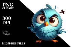 Humorous Bird with es and Bandana, Transparent PNG Product Image 2