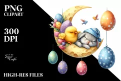 Easter Bunny Clipart |T-shirt, Mug PNG Product Image 8