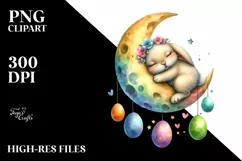 Easter Bunny Clipart |T-shirt, Mug PNG Product Image 7