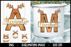 SUPER 7 Christmas Split Monogram sublimation set bundle Product Image 7