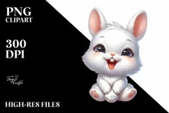 Bunny , Clipart |T-shirt, Mug PNG Product Image 1