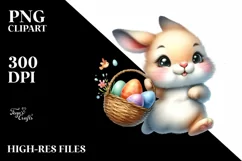 Easter Bunny Clipart |T-shirt, Mug PNG Product Image 7
