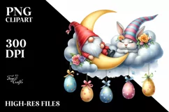 Easter Bunny Clipart |T-shirt, Mug PNG Product Image 7