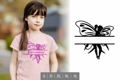 Cute Fairy Girl in Split SVG Design Product Image 1