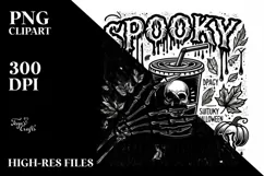 Halloween Spooky Watercolor Clipart PNG Product Image 8