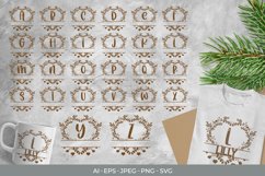 Split Love Wreath Alphabet Monogram Product Image 1