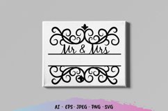 Mr and Mrs Split Ornamental Product Image 1