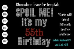 Spoil Me Birthday Rhinestone SVG Template Product Image 1