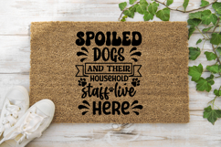 Spoiled dogs and their SVG, Dog Doormat SVG Product Image 1
