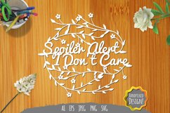 Spoiler Alert, I Don't Care Papercut Product Image 1