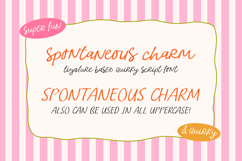 Spontaneous Charm Handwritten Quirky Script Font Cute Sweet Product Image 5