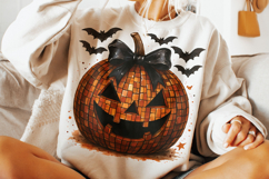 Halloween Coquette Pumpkin PNG, Pumpkin Spooky Bow PNG, Fall Product Image 3