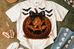Halloween Coquette Pumpkin PNG, Pumpkin Spooky Bow PNG, Fall Product Image 5