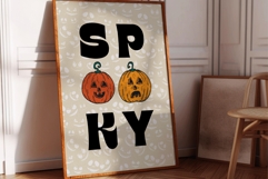 SPOOKY Pumpkin Wall Art Product Image 2