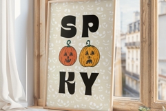 SPOOKY Pumpkin Wall Art Product Image 3