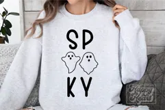Spooky SVG - Retro Halloween PNG - Spooky Season Ghost SVG Product Image 4