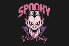 Spooky Vibes Halloween Character T-shirt Design Product Image 1
