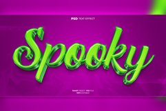Spooky 3D editable text effect Product Image 1