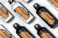 Spooky | Graffiti Halloween Lettering Pumpkin &amp; Skull Vector Product Image 4