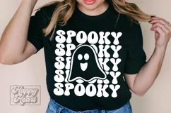 Spooky SVG - Ghost Retro Halloween PNG - Spooky Vibes SVG Product Image 3