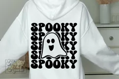 Spooky SVG - Ghost Retro Halloween PNG - Spooky Vibes SVG Product Image 5