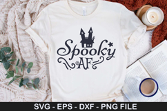 Spooky AF SVG - Halloween Design Product Image 1