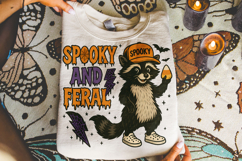 Spooky And Feral Raccoon PNG, Halloween PNG, Funny Halloween Product Image 3