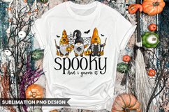 Spooky and i gnome it Sublimation Design Product Image 1