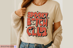 SPOOKY B-TCH CLUB Sassy Funny Halloween Quote SVG PNG Product Image 2