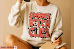 SPOOKY B-TCH CLUB Sassy Funny Halloween Quote SVG PNG Product Image 4