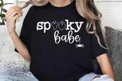 Spooky Babe SVG - Funny Retro Halloween PNG - Ghost PNG Product Image 5