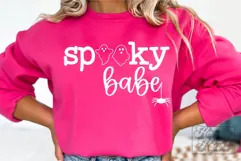 Spooky Babe SVG - Funny Retro Halloween PNG - Ghost PNG Product Image 4