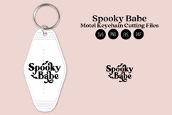 Spooky Babe halloween motel keychain cutting files SVG DXF PNG EPS