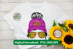 Spooky Babe Hat Bun Retro Halloween PNG Product Image 1