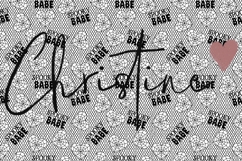 Seamless Spooky Babe Lace Pattern | Halloween PNG Product Image 4