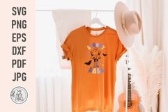 Spooky Babe SVG cut files you can use for funny Retro Halloween shirts, mugs, tumblers, phone cases, stickers, decals and more.