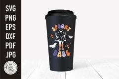 Spooky Babe SVG cut files you can use for funny Retro Halloween shirts, mugs, tumblers, phone cases, stickers, decals and more.