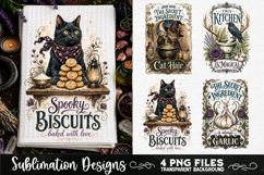 Magic Witchy Kitchen Towels PNG Sublimation Designs 4 Files Product Image 4