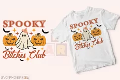Coquette Bow, Halloween Spooky Ghost PNG SVG T-shirt Design Product Image 2