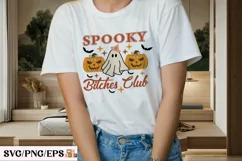 Coquette Bow, Halloween Spooky Ghost PNG SVG T-shirt Design Product Image 3