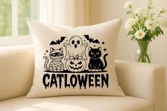 Spooky Black Cat Social Club SVG PNG, Vintage Halloween SVG Product Image 6