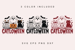 Spooky Black Cat Social Club SVG PNG, Vintage Halloween SVG Product Image 9