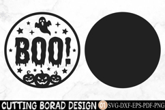 Spooky Boo Halloween Door Sign SVG Product Image 2