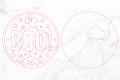 Spooky Boo Halloween Door Sign SVG Product Image 3