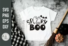 Spooky Boo svg cut file You can use for your kids Halloween shirts, baby onsie, bodysuits, bibs, decals, posters, signs, stickers, mugs, decorations and more
