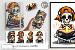 Spooky Bookworm Digital Paper Product Image 1