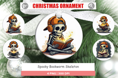 Spooky Bookworm Ornament Product Image 1